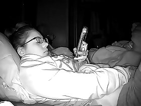 Peephole Camera Young h. Whore Masturbating Furiously to Porn