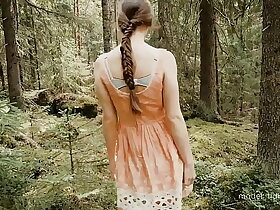 Brusque Enjoyment from there the Forest with Horny Teen - Public Sex