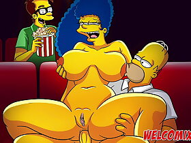 Devilry at rub-down the movies! rub-down the Simpsons Porn Comics